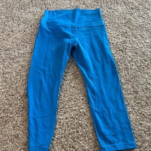 Lululemon Pool Blue Align Crop Leggings